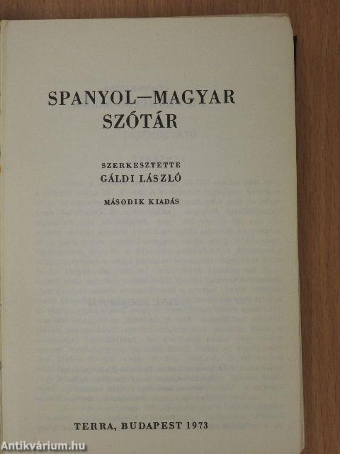 Spanyol-magyar szótár
