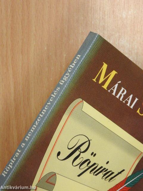 Röpirat a nemzetnevelés ügyében