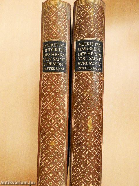 Schriften und Briefe des Herrn von Saint Evremond und die Memoiren der Herzogin von Mazarin I-II.