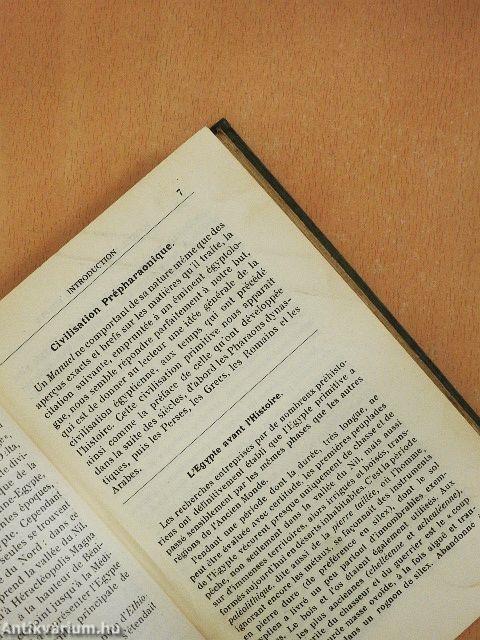 Manuel d'histoire de l'Égypte