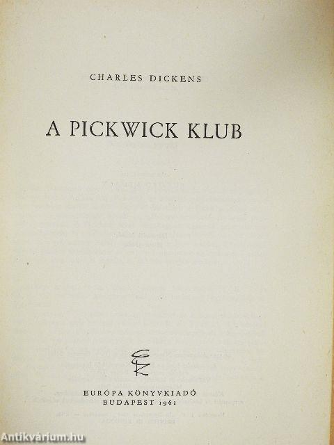 A Pickwick Klub