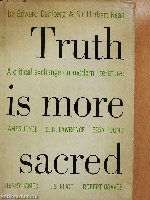 Truth is More Sacred