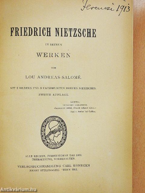 Friedrich Nietzsche in seinen Werken