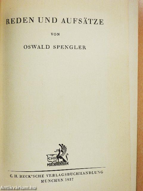Reden und Aufsätze