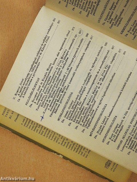 Pszichológiai tanulmányok XI.