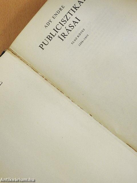 Ady Endre publicisztikai írásai 1.