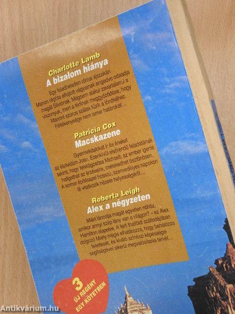 A bizalom hiánya/Macskazene/Alex a négyzeten