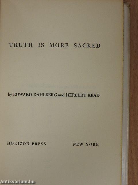 Truth is More Sacred