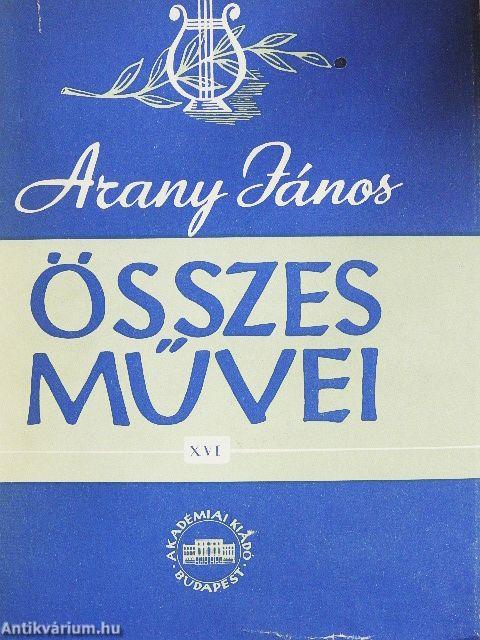 Arany János összes művei XVI.