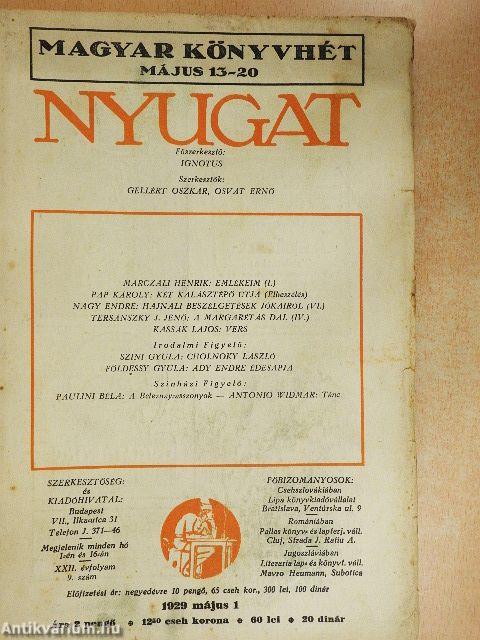Nyugat 1929. május 1.