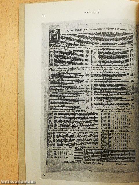 Egy 1495-re szóló érvágó kalendárium a Fővárosi Szabó Ervin Könyvtárban