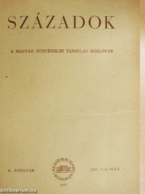 Századok 1956-1957/1-6.