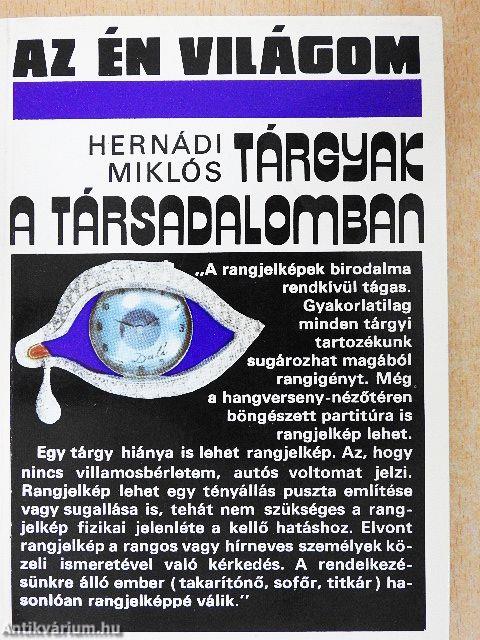 Tárgyak a társadalomban