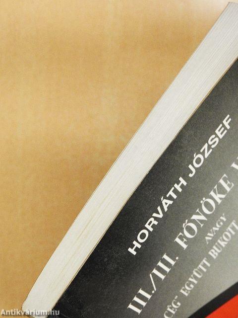 A III./III. Főnöke voltam, avagy a "cég" együtt bukott a rendszerrel