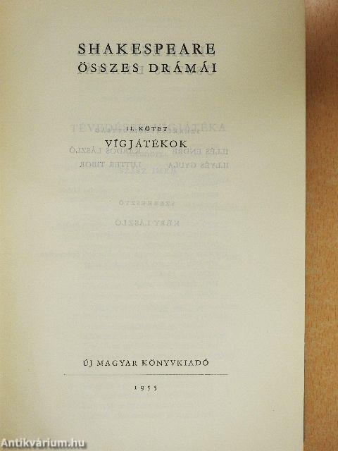 Shakespeare összes drámái II.