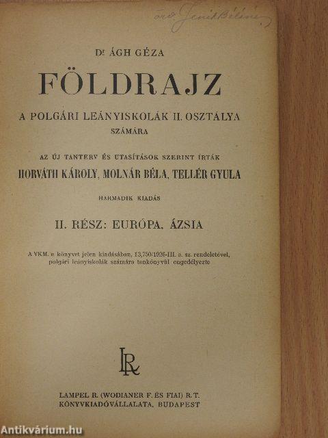 Földrajz II.