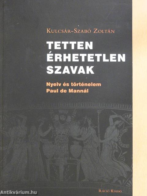 Tetten érhetetlen szavak (dedikált példány)