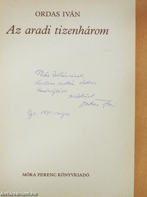 Az aradi tizenhárom (dedikált példány)