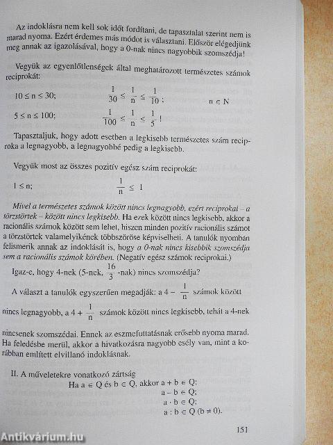 A matematikai ismeretszerzési folyamatról