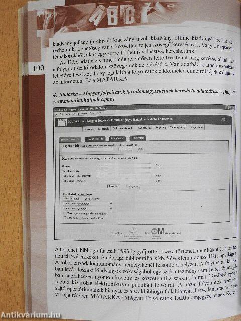 Könyvtári ismeretek, könyvtárhasználat, információtechnika