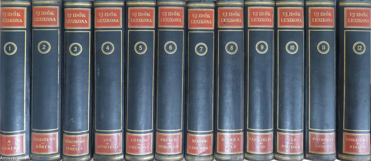 Uj idők lexikona 1-12.