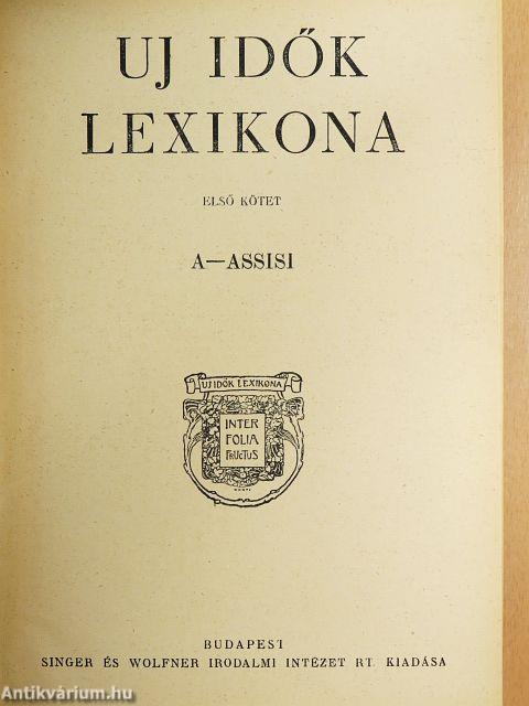 Uj idők lexikona 1-12.