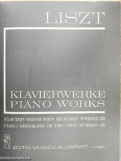 Klavier-Versionen Eigener Werke III.