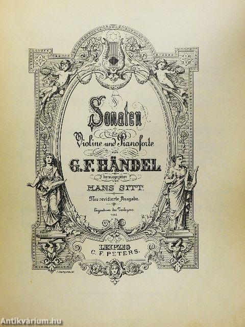 Zwei Sonaten/Drei Hallenser Sonaten/Sonaten für Violine mit Beziffertem Bass/Sonaten für Violine und Pianoforte