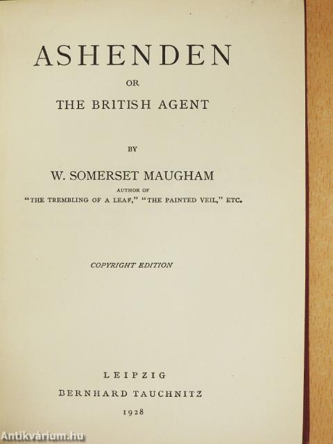 Ashenden or the British agent