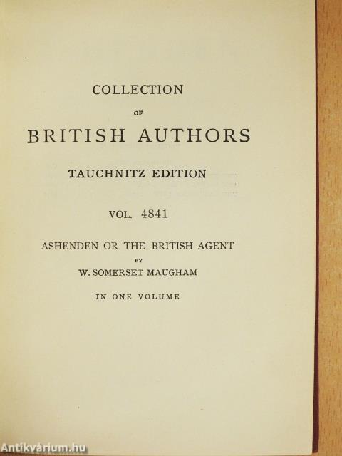 Ashenden or the British agent