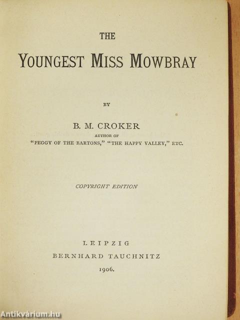 The Youngest Miss Mowbray