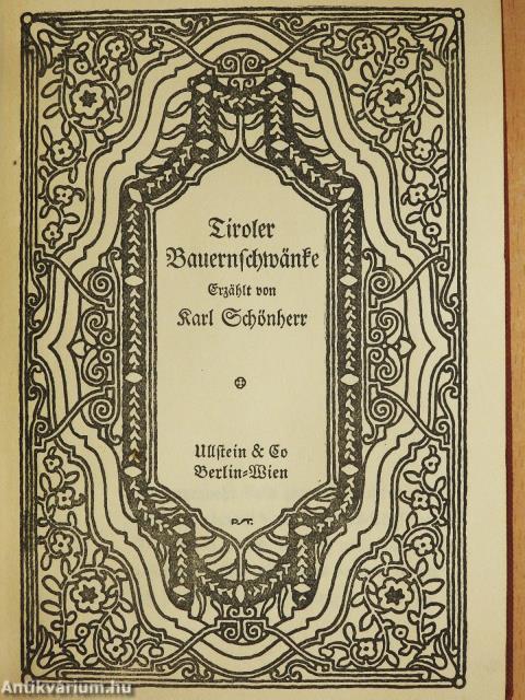 Tiroler Bauernschwänke (gótbetűs)