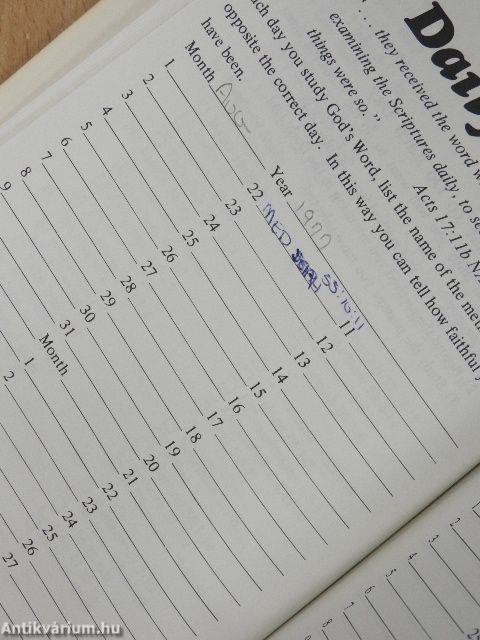 Personal Bible Study Notebook