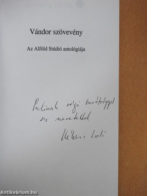 Vándor szövevény (dedikált példány)