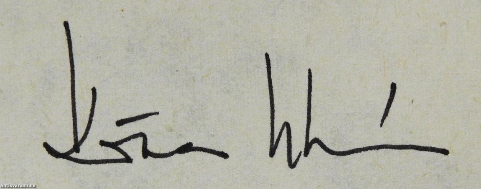 A szókimondás évada (többszörösen dedikált példány)