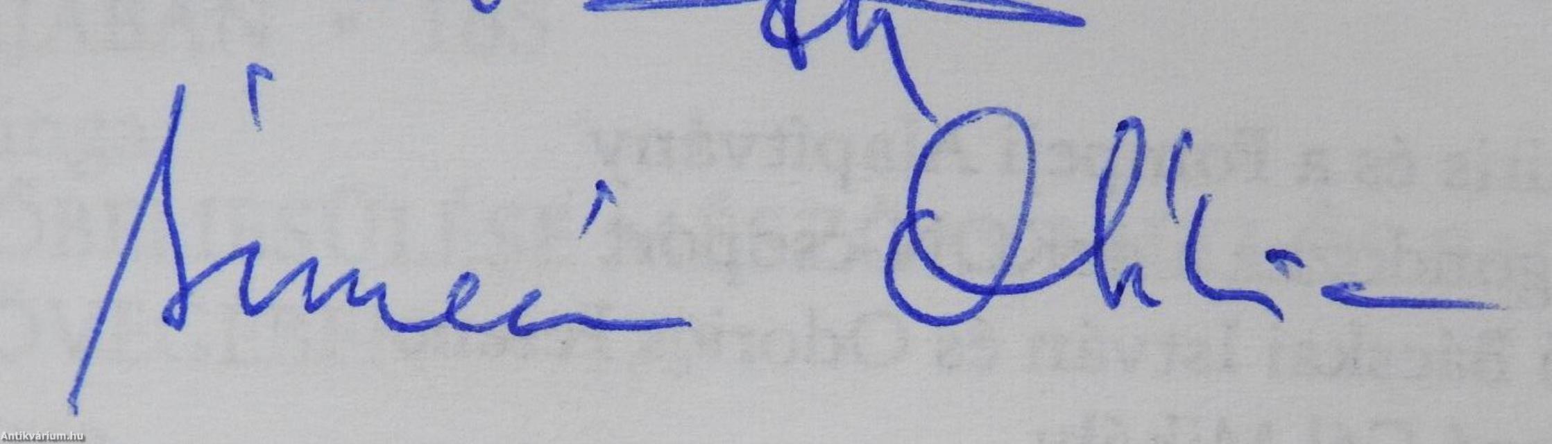 Határon (kétszeresen dedikált példány)