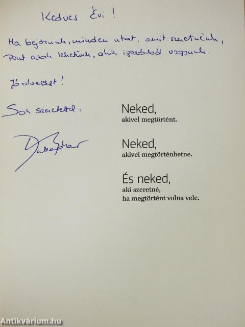 Szabadon foglak (dedikált példány)