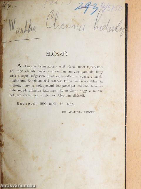 Chemia Technologia I.