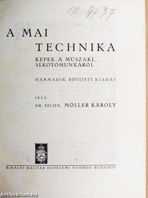 A mai technika