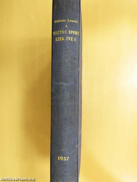 A magyar sport ezer éve I. (töredék)