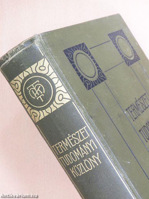 Természettudományi Közlöny 1894. január-december/Pótfüzetek a Természettudományi Közlönyhöz 1894. január-december