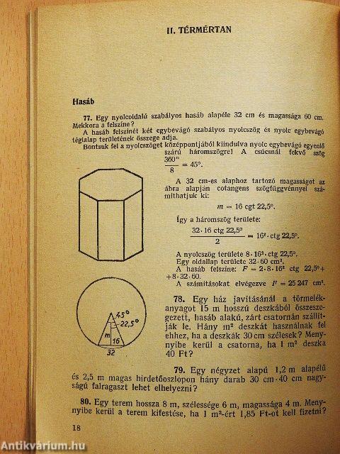 Feladatgyűjtemény matematikából a dolgozók gimnáziuma számára IV. osztály