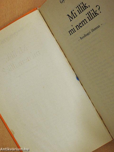 Mi illik, mi nem illik?