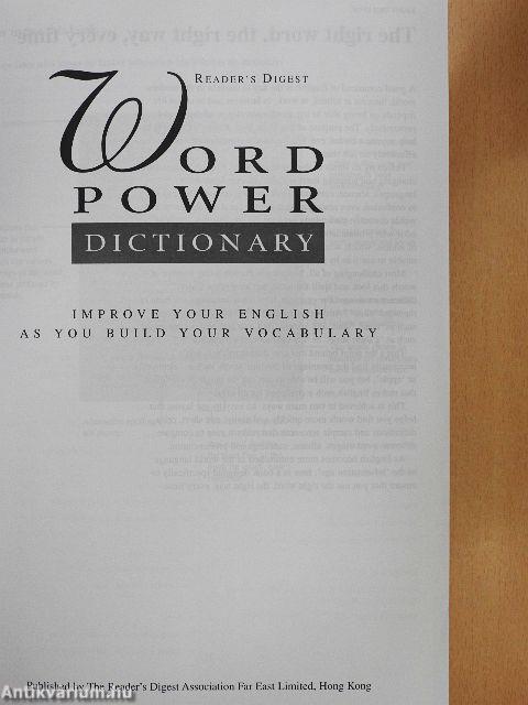 Reader's Digest Word Power Dictionary