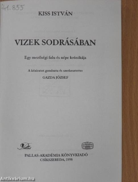 Vizek sodrásában