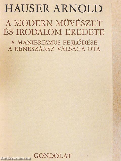 A modern művészet és irodalom eredete