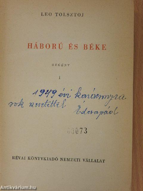 Háború és béke I-III.