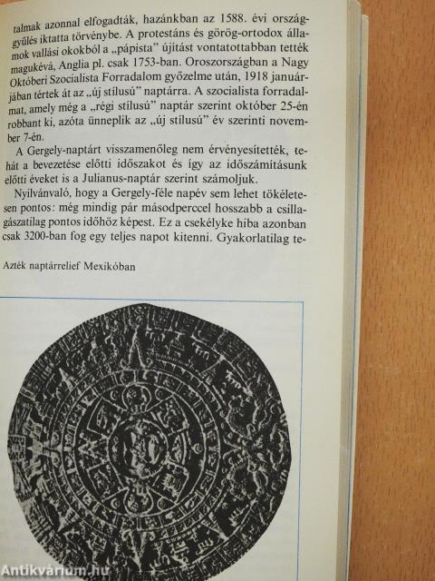 Naptári rendszerek és időszámítás (dedikált példány)