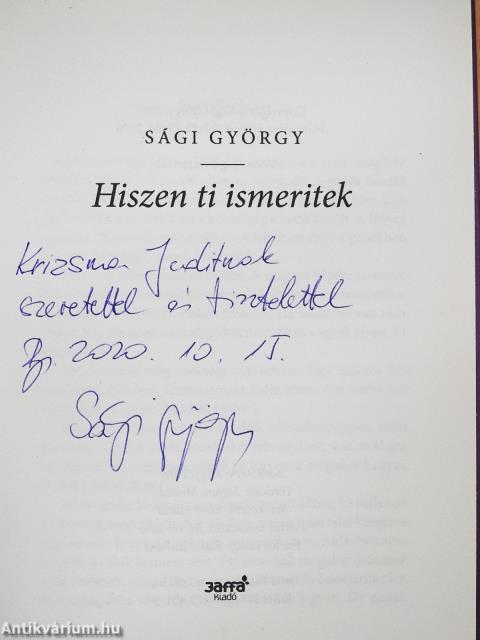 Hiszen ti ismeritek (dedikált példány)