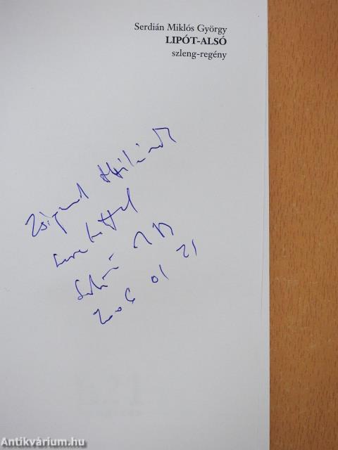 Lipót-alsó (dedikált példány)